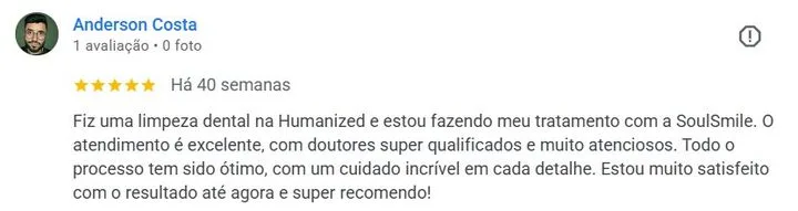 Avaliação Google — Anderson Costa